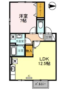 グレイス中道【2階】の間取り