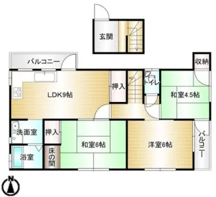 兵庫県神戸市須磨区禅昌寺町1丁目【テラスハウス】の間取り