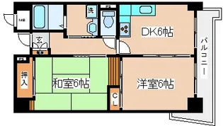 コスタレイ神戸三宮【6階】の間取り