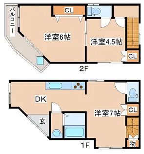 兵庫県神戸市東灘区住吉宮町1丁目【一戸建】の間取り