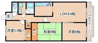 プリオーレ神戸山ノ手【1階】の間取り