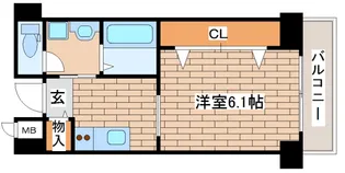 アベニューKOBE山本通【2階】の間取り