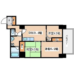 兵庫県神戸市中央区二宮町3丁目【マンション】の間取り