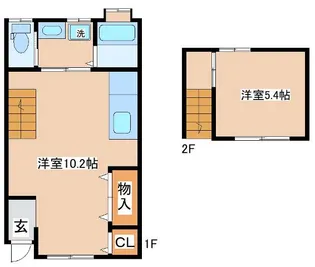 兵庫県神戸市長田区浜添通2丁目【テラスハウス】の間取り