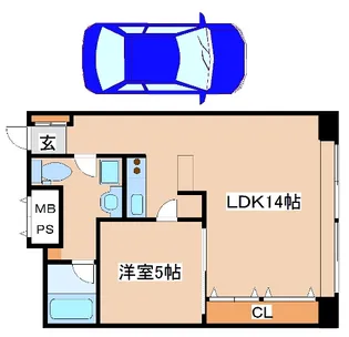 イーストコート2番街【9階】の間取り