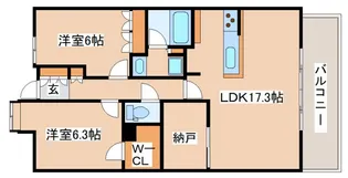 シティタワーグラン須磨鷹取【6階】の間取り