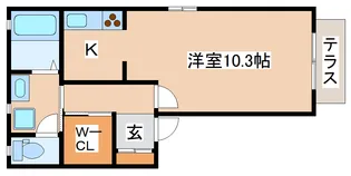 スピランテス【102号室】の間取り