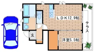 エトワール【1階】の間取り