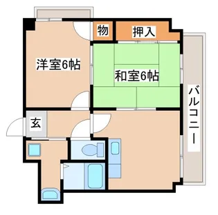 ベージュ野田【3階】の間取り