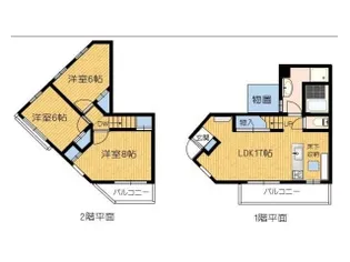 ライブオーク名谷町の間取り