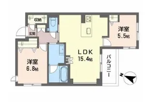 グランメゾン本山【2階】の間取り