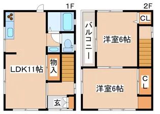 兵庫県神戸市長田区西代通2丁目【一戸建】の間取り