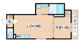 F Canens SEAM【4階】の間取り