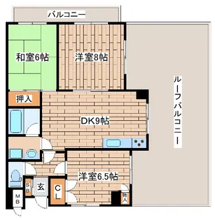 サンシャイン西芦屋【5階】の間取り