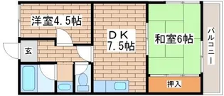 アスカハイツ五位ノ池【204号室】の間取り