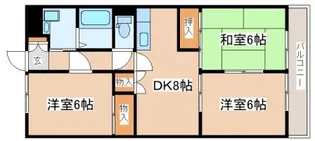 シャトー水田II【302号室】の間取り