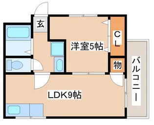 庄山マンション【4階】の間取り