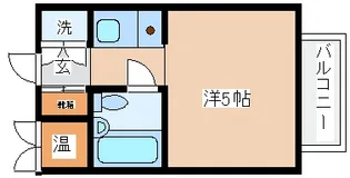 万葉ハイツ元町【6階】の間取り