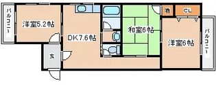 兵庫県神戸市兵庫区新開地5丁目【マンション】の間取り