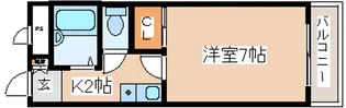 HU岩屋ハイツ【4階】の間取り