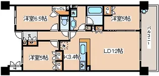 クレヴィアタワー神戸ハーバーランド【10階】の間取り