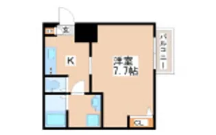 明石エヌエムスワサントユイット【3階】の間取り