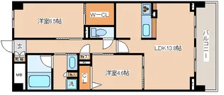 ソフィット岬【5階】の間取り