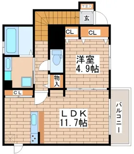 アヴェニール【2階】の間取り