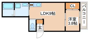 リッチライフ菊水町【2階】の間取り