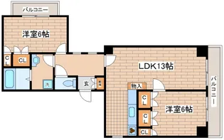 ハイツグラナダ【5階】の間取り