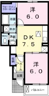 フォーラム伍番館【1階】の間取り