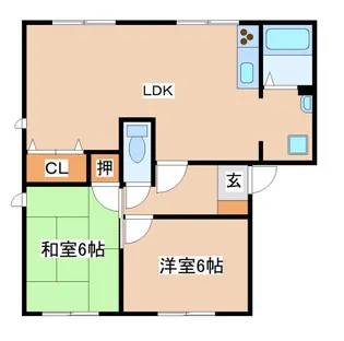 フレグランス南落合【III-117号室】の間取り