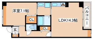 グレイス若松【704号室】の間取り