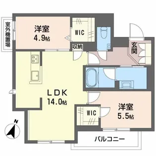 ShaMaison KNK北野【3階】の間取り