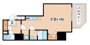 セオリー神戸ウエストゲート【1階】の間取り
