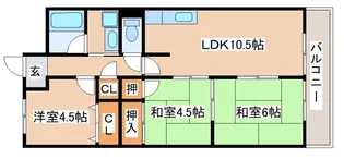 サンシャイン須磨【403号室】の間取り