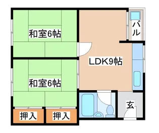 鈴蘭ハイツ【2階】の間取り