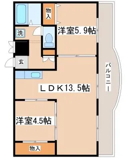 大町マンション【201号室】の間取り