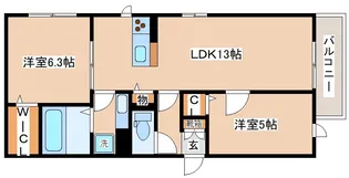 ブリランテ三川口町【1階】の間取り