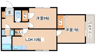 カミーリア神戸西【3階】の間取り