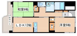 カーサベラヴィスタ福田【503号室】の間取り