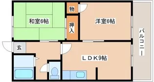 カーサ歌敷【205号室】の間取り
