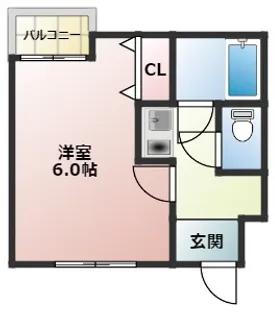 サンウィング神陽【403号室】の間取り