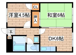 橋本マンション【5階】の間取り