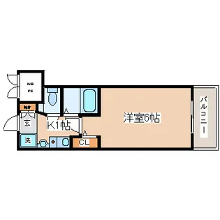 エステムコート神戸・三宮山手センティール【2階】の間取り