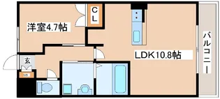 grateful(グレイトフル)【105号室】の間取り