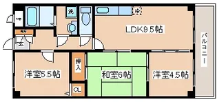 ベルコート相楽園【4階】の間取り
