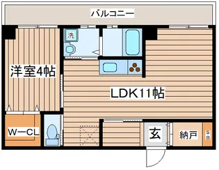 淡路汽船ビル【4階】の間取り
