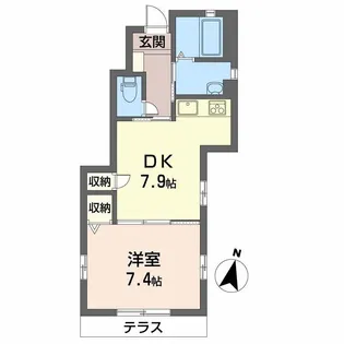 パルモ大塚【101号室】の間取り