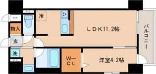 リアライズ神戸長田【4階】の間取り